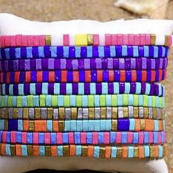 Hand Crafted Jewelry - Miyuki Tila Beads Set of 4